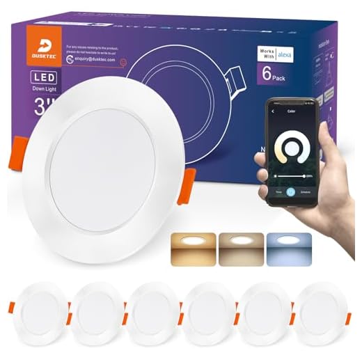DUSKTEC Downlight LED Empotrable Inteligente Alexa, Foco Empotrables LED Techo Redondo Blanco, 2700K-6000K Regulables, Smart Ojos de Buey de LED Bluetooth para Baño Salón Cocina, Controladas por APP