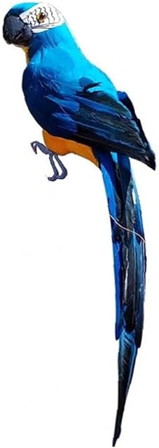 Ruluti 1pc Simulation Parrot Fake Parrot Artificial Bird for Modern Home Garden Zoo Ornament Decoration Colorful