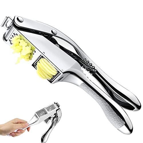alho 2 em 1, picador e cortador alho, alho com lâmina fatia aço inoxidável, picador ergonômico alho