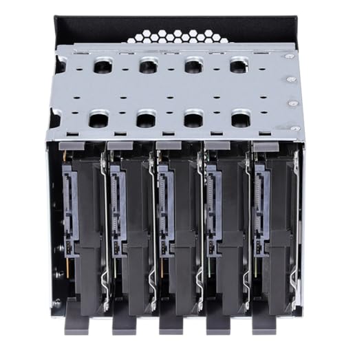 Cage para discos duros 5 bahías 3.5 pulg gris miniatura 7