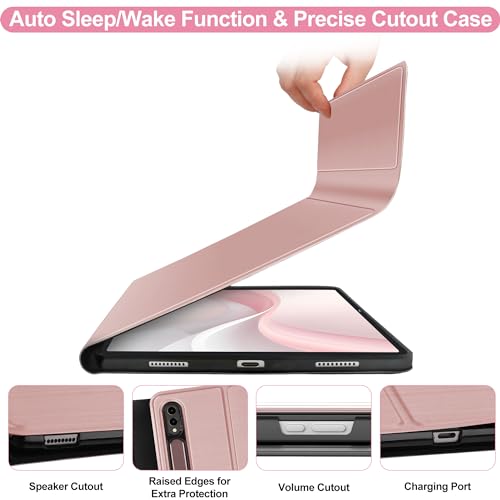 OYOSUOGG Galaxy Tab S9 Ultra 2023 14.6 inch Keyboard Case| Protective Folio Stand Cover with S Pen Holder| Slim Smart Case with Detachable Bluetooth Keyboard