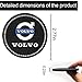 2PCS Car Cup Holder Coasters Compatible with Volvo XC40 XC60 S90 XC90 V90,2.75-inch Durable Round Silicone Coaster,Bling Cup Coaster Accessories-W2W