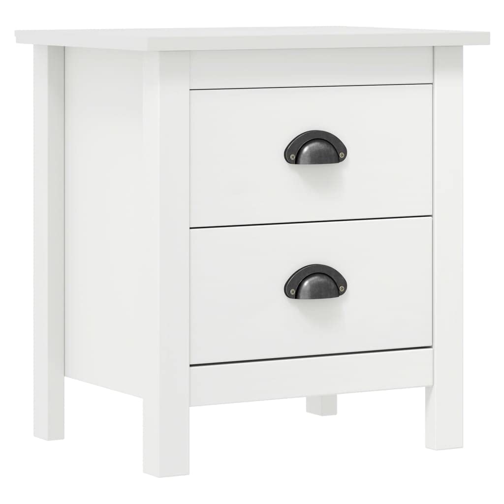Petite Commode Moderne Blanche pour une Chambre Rangement de Nuit Apaisant