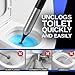 Ultimaxx InstaPlunge Electric Toilet & Drain Plunger – Powerful One-Button Unclogger for Toilets, Sinks & Showers – Fast-Acting Drain Cleaner Tool (Black)