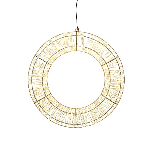 Northpoint XXL LED Lichtkranz in Gold 1000 Micro LEDs 50cm...