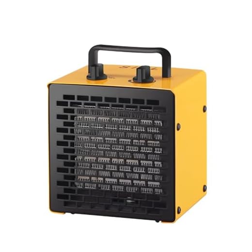 SIAL Radiateur électrique 2000 W Portable - Chauffage Soufflant - Céramique - Chauffage d'appoint - 3 Modes - Convient à l'ordinateur de bureau, au bureau et à la maison - PA2 - Jaune