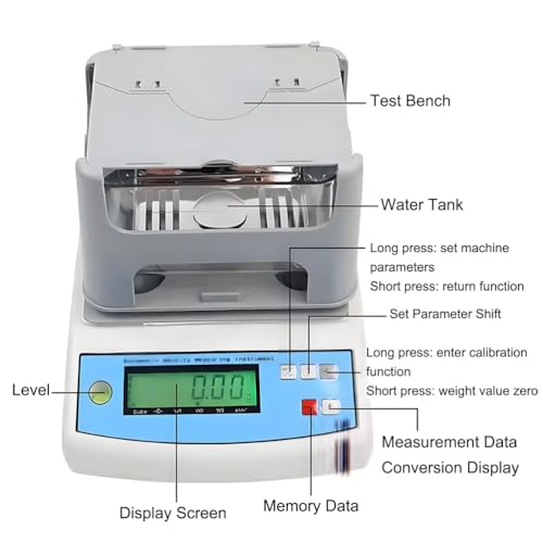 Digitaler Goldreinheitstester – Analysegerät für genaue Tests, maximales Gewicht 300 g / 600 g