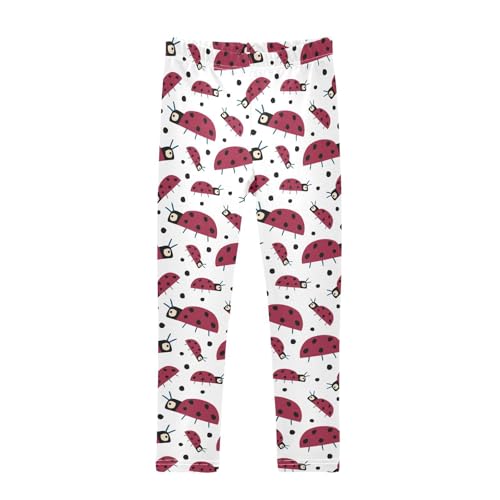 Girls Leggings Ladybugs and Dots Toddler Girls Clothes Leggings for Girls Toddler Girls Leggings 3-4T