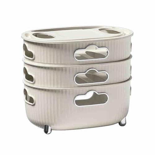 Wifi Router Storage Box PVC Material Stacking Storage Transparent Visibility Electroplating Decoration Multifunction Cable Management Box for Office and Home(White,32 * 22.5 * 14cm)