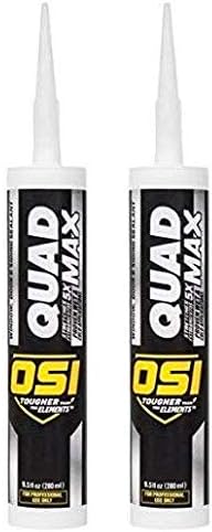 HENKEL Consumer ADHESIVES 1868687 Osi Quad Max Joint Siding Sealant, Liquid, Alcohol, 1.4-1.5 Specific Gravity, 2.48%, 36 G/L Voc (Тwo Рack)