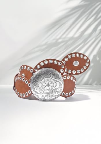 LASCANA Women's Embellished Round Buckle Belt2