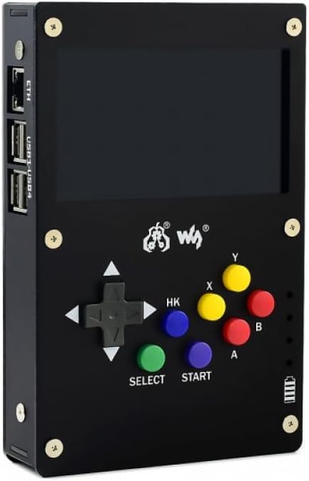 AmpOhm360 GamePi43 DIY Portable Retro Game Console Kit for Raspberry Pi with 4.3 Inch IPS Display and Battery Power SKU-16915