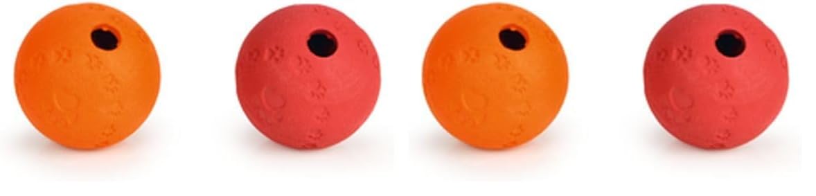 Beeztees Köpek Oyuncağı, Ödül ve Oyun Topu, Kauçuk, Çeşitli Renklerde, 7,5cm (2 paketi)