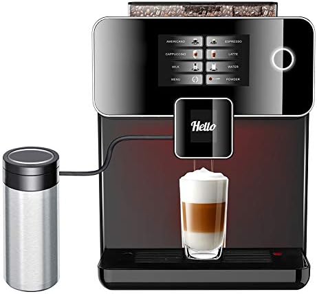 Máquina de café espresso completamente automática, máquina de café con  pantalla táctil, sistema de preparación de café y vapor independiente,  temperatura ajustable, para oficina en casa(Negro) - PREYCA