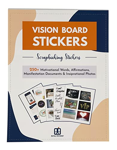 Vision Board Scrapbooking Stickers: 250+ Inspirational and Motivational Stickers for
