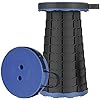 Baralir Tabouret Pliant Portable, Charge maximale 220 kg, Tabouret télescopique 7~45 cm Hauteur réglable à 9 Vitesses
