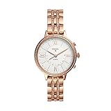 Fossil Women's Jacqueline Stainless Steel Hybrid Smartwatch, Color: Rose Gold (Model: FTW5034)