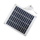 YPBEW 5 W 12 V hocheffizientes polykristallines Solargerät Panel für Outdoor Rucksacktouren, schwaches Licht, Aufladung, transportable und permanente Planung, transportable Solaranlage
