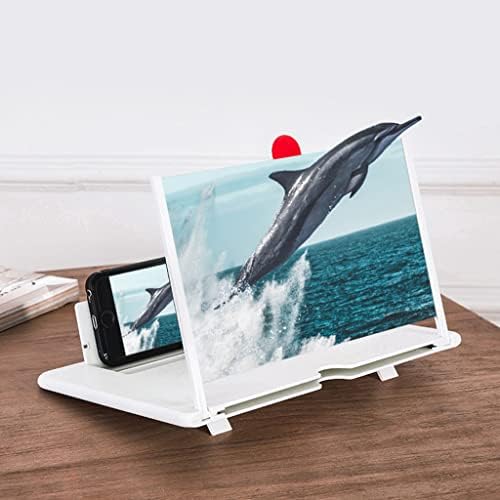 12 Inch 3D Phone Screen Amplifier, Ultra-Clear Mobile Display with Folding Stand, Portable Pull-Out Holder for All Smartphones, Enhance Viewing Experience