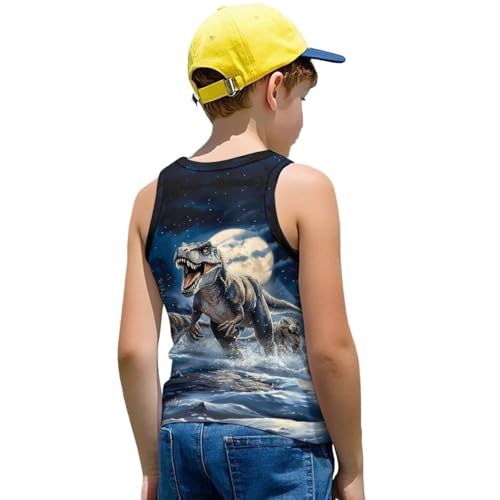 WELLFLYHOM Boys Sleeveless Tank Tops 0-6 T Kids Undershirts Summer Casual Tees Top for Sports Beach2