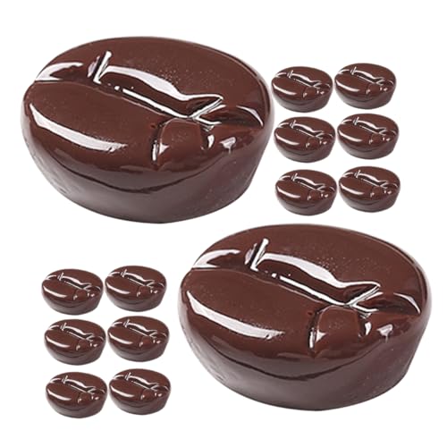 KONTONTY Pcs Lifelike Simulated Coffee Beans Decor for Diy Phone Case Bar Establishment