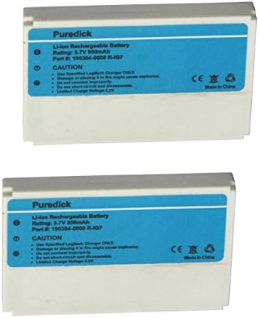 Puredick R-IG7 Battery for Logitech Harmony One, 900, 720, 850, 880, 885, 890 Pro, H880 Universal Remote (Latest Version) (2 Pack)