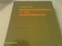Morphogenesis of the Vertebrates; B0018EQXAS Book Cover
