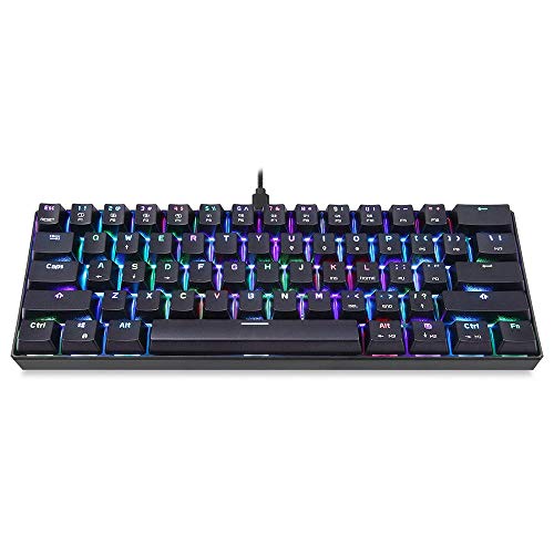 Rnwen Mechanical Keyboard Mechanical Gaming Keyboard Kailh Box Switch Detachable Type-C Gaming Keyboards (Color : Black, Size : One Size)