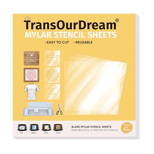 TransOurDream Easy Cut Stencils for Crafts (12
