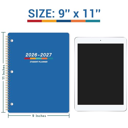 Student Planner 2026-2027 - Academic Planner 2026-2027, July 2026 - June 2027, 11" × 9", Weekly Lesson Planners, Monthly & Weekly School Planners for Middle/High School, Stickers, Week's Goals, Tabs - Image 9