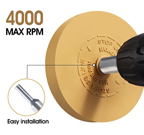 image for MIDO PROFESSIONAL ABRASIVE Eraser Wheel Decal Remover Tool Adhesive Re