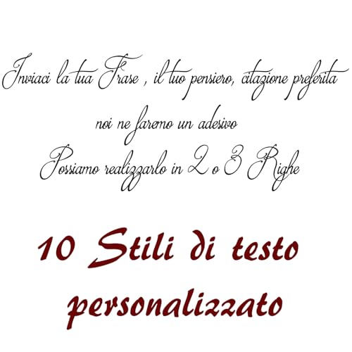 Adesivo Murale Frase Personalizzabile Wall Stickers Sticker Adesivi Murali Frase