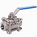 Midwest Control SV3P-75 1000 Psi CWP 3/4" FPT 3Piece 316SS Ball Valve