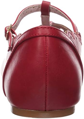 Bettie Page Women's Maila Flat Sandal, Red, 8 M US | Image 2