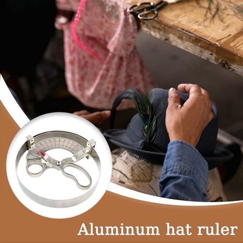 Herramienta de medición para sombreros | Medidor para la creación de sombreros – Regla interna de sombreros para costura, trabajos a mano y tejer - imagen 8