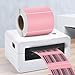 FINDAT Pink 2 x 3 Inch Thermal Labels Vinyl Rectangular Waterproof Direct Printer Sticker Self-Adhesive Perforated Name Tag for Logo DIY QR Design Office Address 500 PCS