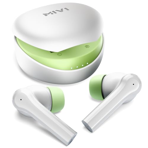 Image of Mivi DuoPods Thunder Earbuds, 60H Playtime, BT 5.3, AI ENC, TWS Buds