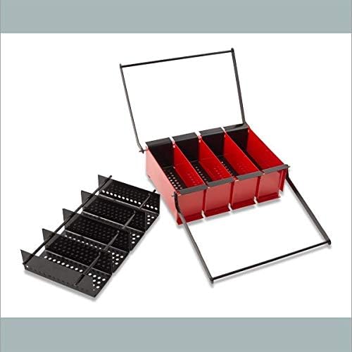 Image showing the perforated sieves being inserted into the briquette press frame.