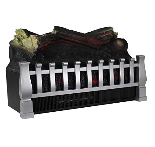 Image of Duraflame DFI021ARU-03 Electric Log Set Heater with Realistic Ember Bed, Nickel