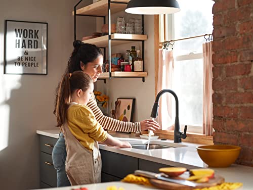 Moen Haelyn Matte Black Pull-Down Kitchen Faucet #TOP29