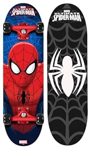 Stamp Spider-Man Kinderskateboard, Rot, 28/8