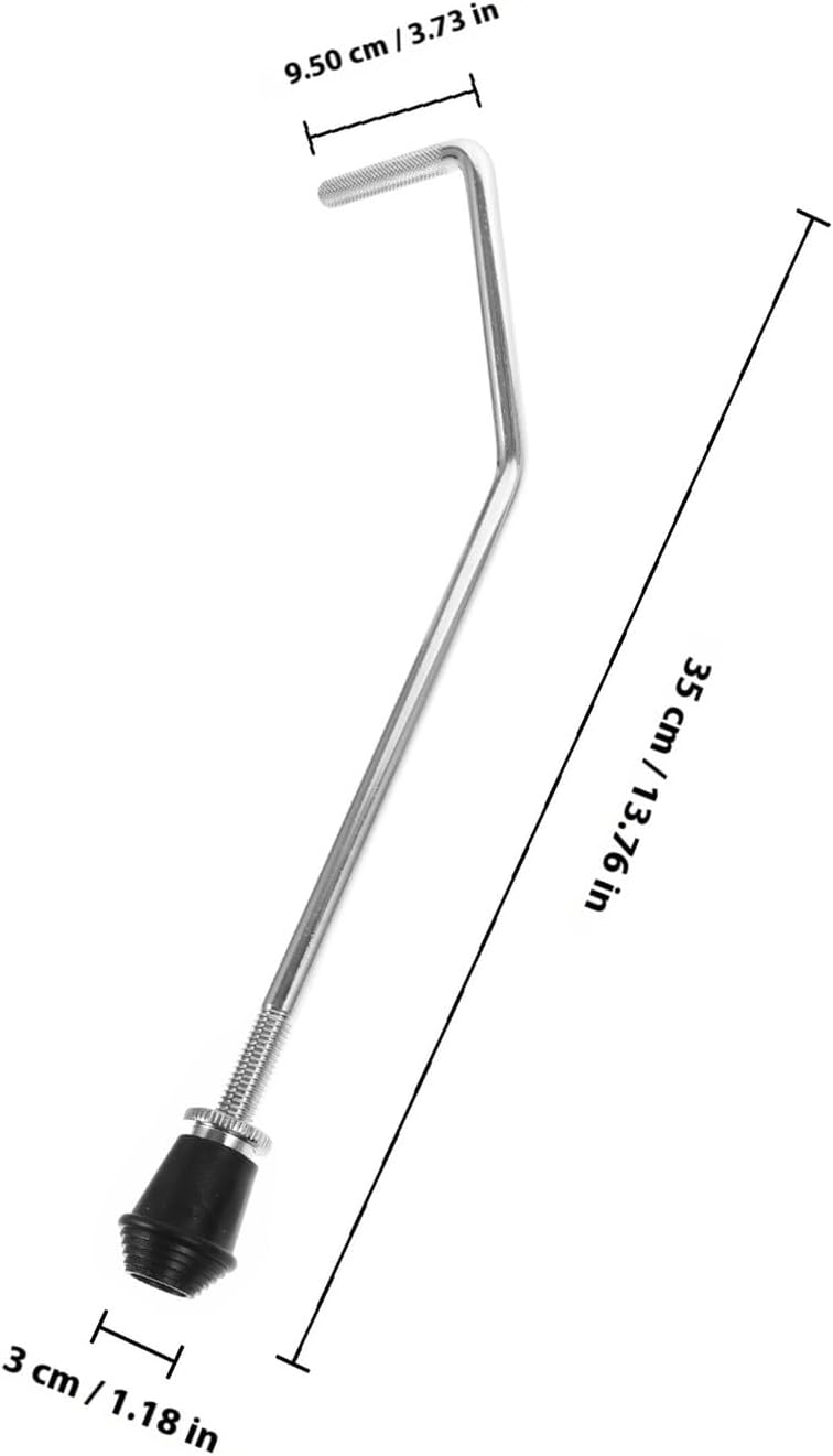 2pcs Metal Drum Stand Bracket Tom Drum Holder Percussion Instrument Accessory Mount Compatible with Various Brands