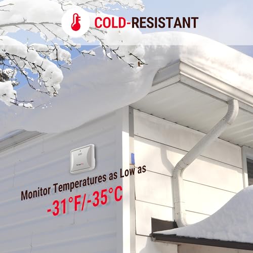 Image of TempPro Indoor Outdoor Thermometer Wireless Hygrometer, 500FT Inside Outside Thermometer, Remote Temperature Monitor with Cold-Resistant Sensor, Outdoor Thermometers for Patio (Previously ThermoPro)