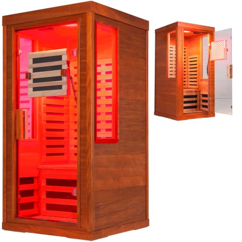 Low EMF Infrared Sauna with Red Light Therapy