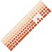 Price comparison product image Allinside Ombre Orange Cover for Apple iMac Magic Keyboard with Numeric Keypad MQ052LL/A A1843 US Layout