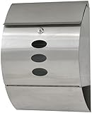 Material: Edelstahl. Sudemota Briefkasten Edelstahl-Briefkasten Silber Exquisite und kompakte Größe Außenstraßen-Briefkasten Postbriefkasten for den Garten
