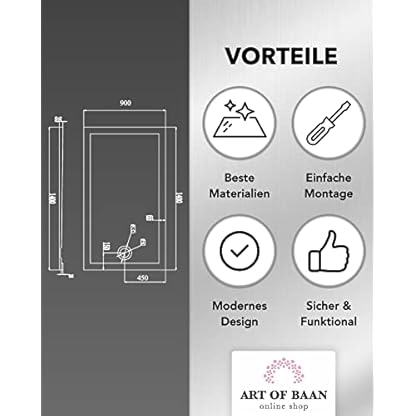 Art-of-Baan® Premium Duschwanne - Duschbecken für Badezimmer - mit DIN-Anschluss - flache Duschtasse inklusive Ablaufgarnitur - weiß - 140 x 90 cm – Bild 3