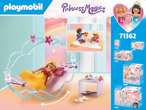 Playmobil 71362 Chambre de Princesses, Comprend Deux Princesses, Deux Lits à Bascule, Un Coffre et de Nombreux Autres Accessoires, Gamme Princess Magic pour Enfants dès 4 Ans