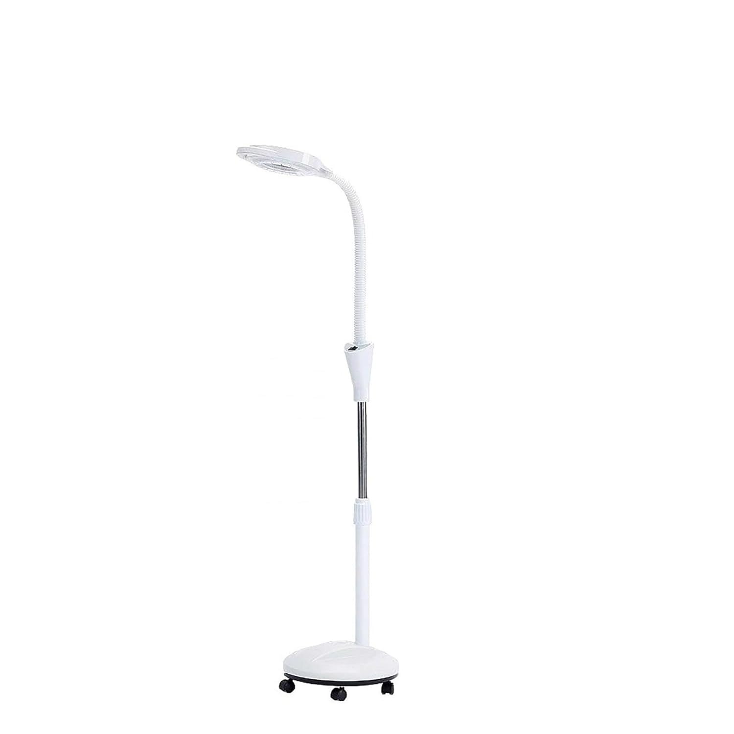 Genérico Lámpara de exploración quirúrgica Lámpara médica quirúrgica móvil Lámpara de exploración médica de Piso 8 X Aumento Lámpara De Pie Flexible Brazo De Altura Ajustable con Soporte con Ruedas