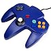 N64 Controller, Lilyhood Classic Wired Gamepad Joystick, N64 Bit Joypad for Nintendo 64 N64 Console Video Games System, Blue